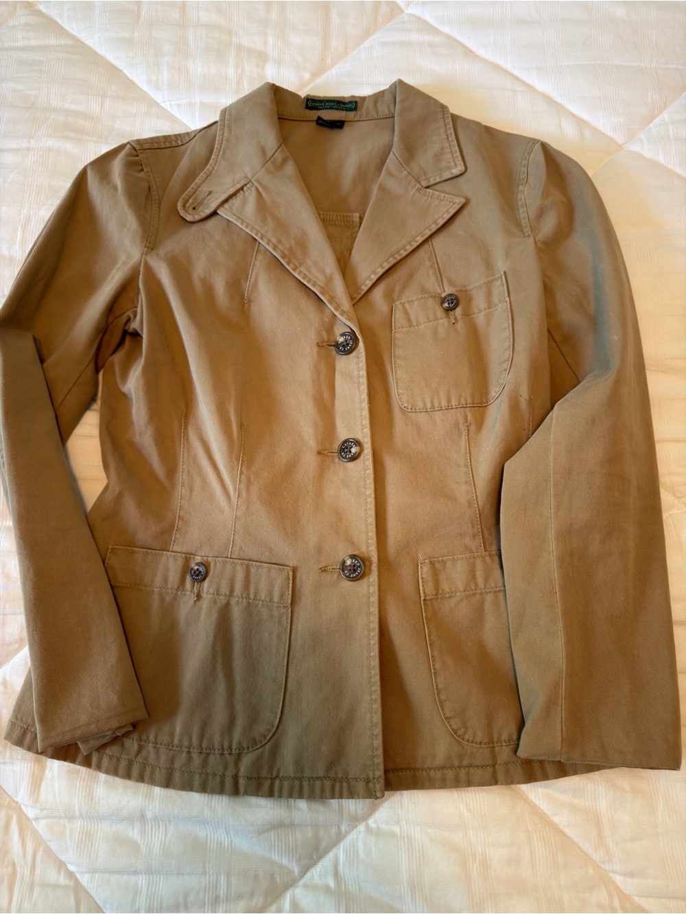 Lauren Jeans Co Ralph Lauren Classic Vintage Blazer Khaki